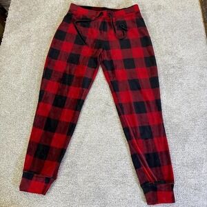 Cynthia Rowley Plaid Sweatpants Women's Medium Lounge Joggers